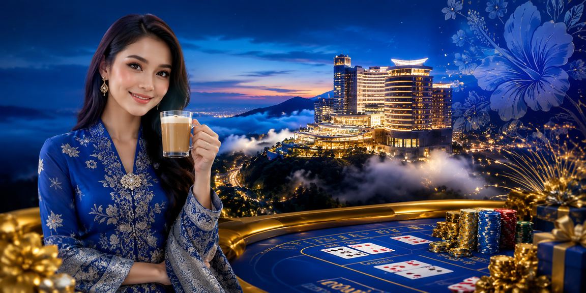 Paparan kasino mudah alih gaya Melayu di Kuala Lumpur dengan permainan meja langsung